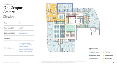 25-29 Northern Ave, Boston, MA à louer Plan d’étage– Image 1 sur 1