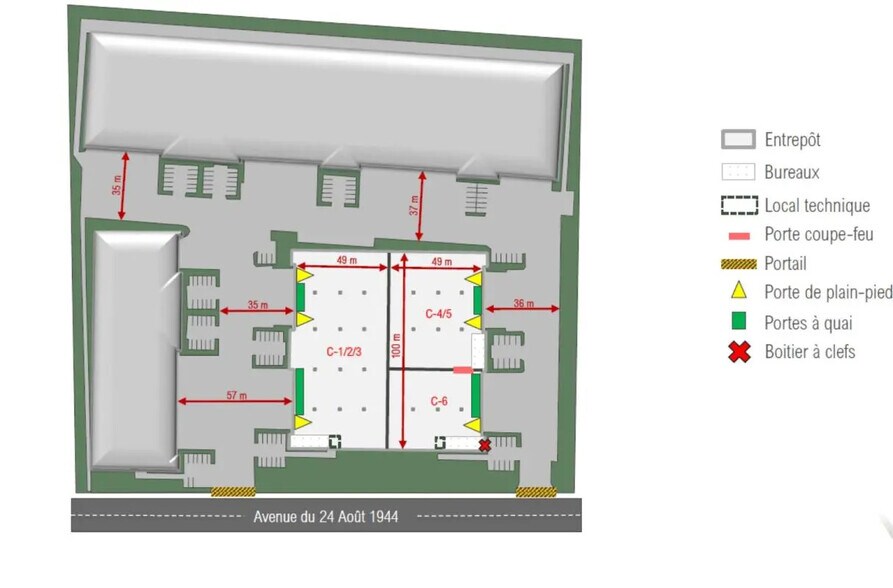 Local d’activités dans Corbas à louer - Plan de site – Image 3 sur 3