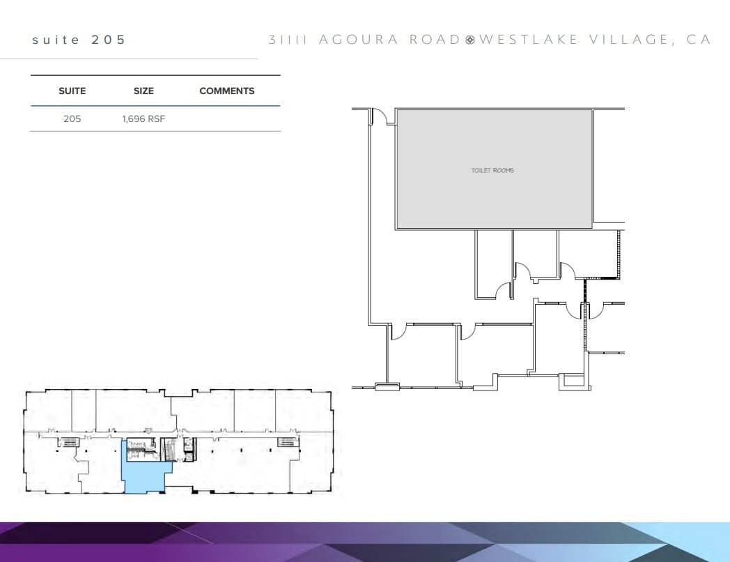 31111 Agoura Rd, Westlake Village, CA à louer Plan d’étage– Image 1 sur 1