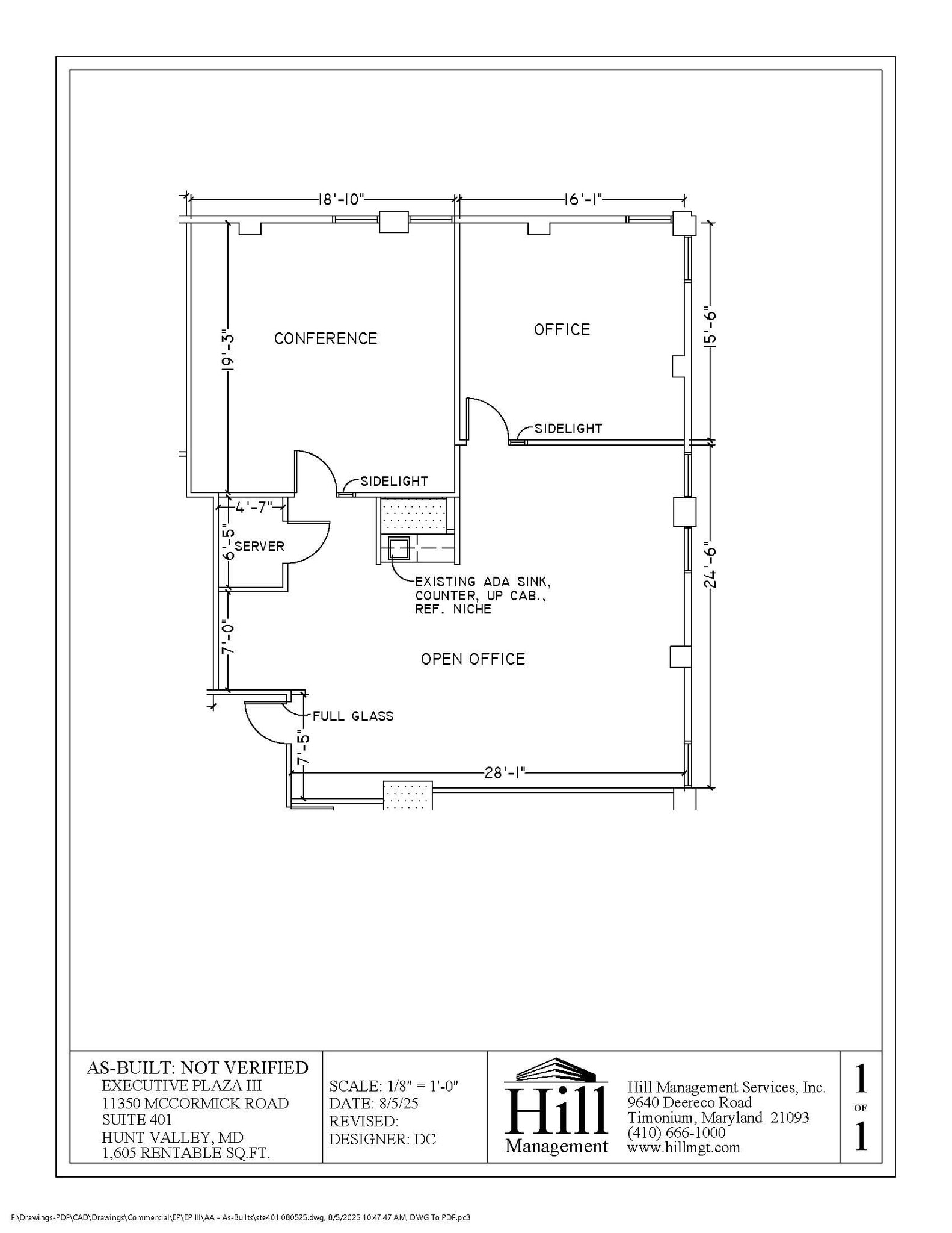 11350 McCormick Rd, Hunt Valley, MD à louer Plan d’étage– Image 1 sur 1