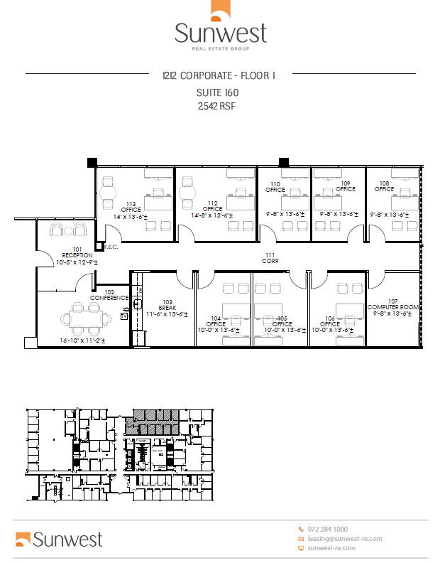 1212 Corporate Dr, Irving, TX à louer Plan d’étage– Image 1 sur 1