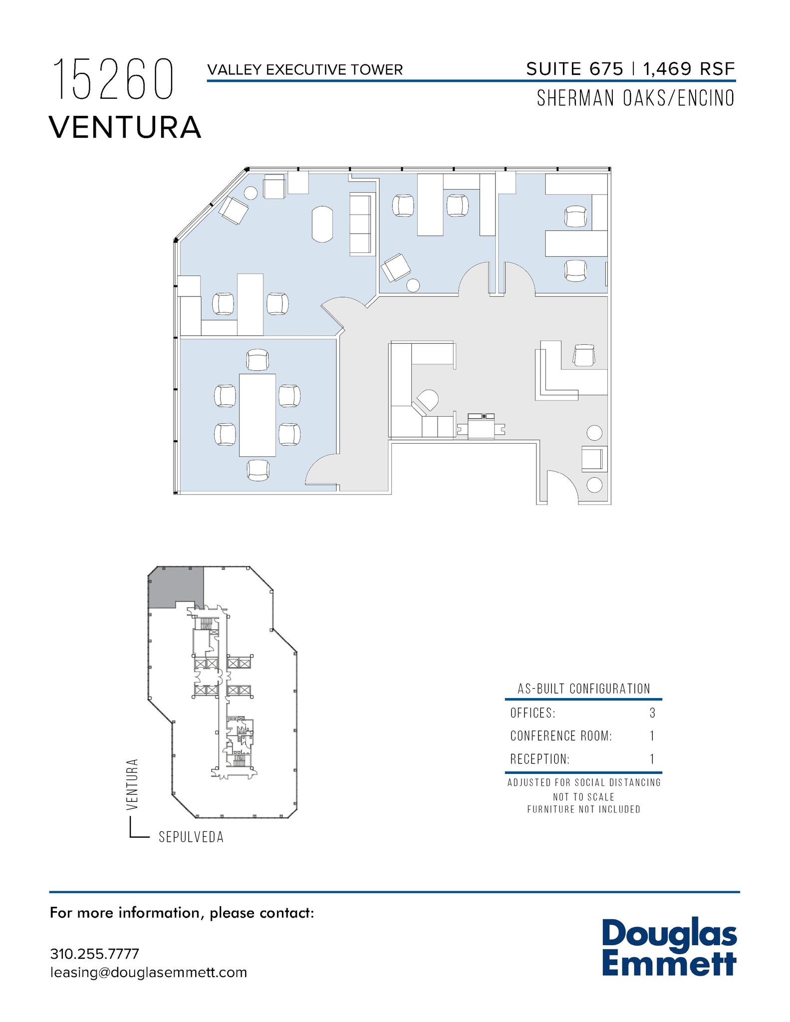 15260 Ventura Blvd, Sherman Oaks, CA à louer Plan d’étage– Image 1 sur 1