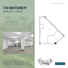 1700 Montgomery St, San Francisco, CA à louer Plan d’étage– Image 1 sur 3