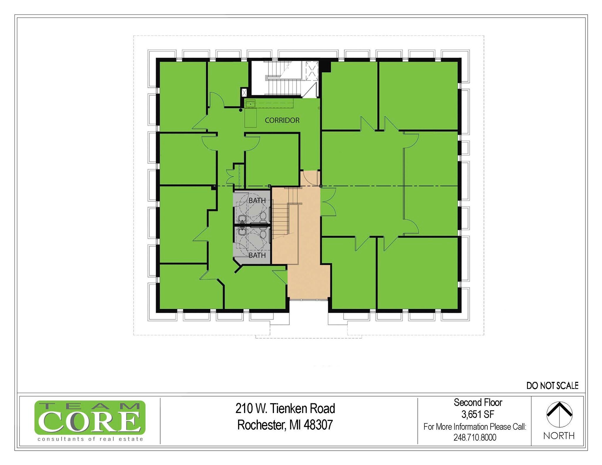 210 W Tienken Rd, Rochester Hills, MI à louer Plan d’étage– Image 1 sur 1