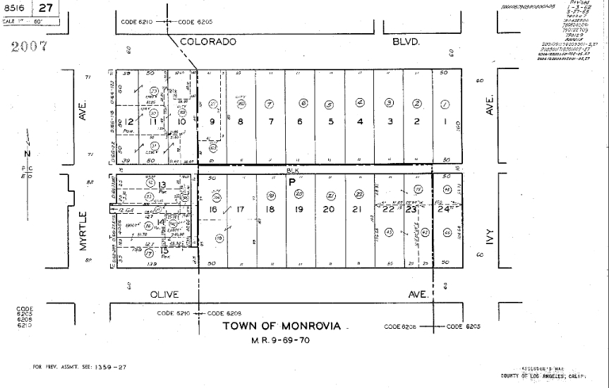 123 E Olive Ave, Monrovia, CA à vendre - Plan cadastral – Image 3 sur 3