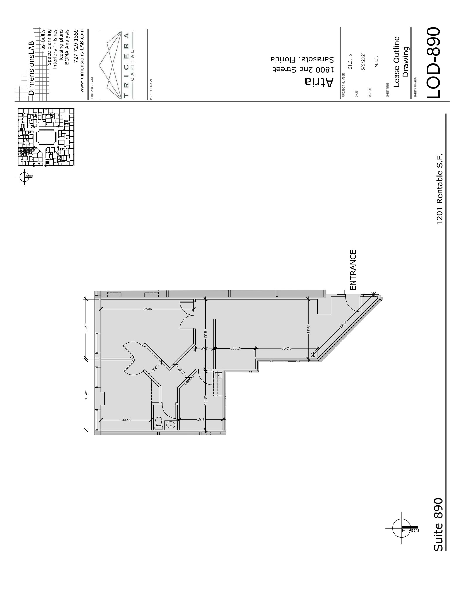 1800 2nd St, Sarasota, FL à louer Plan de site– Image 1 sur 1