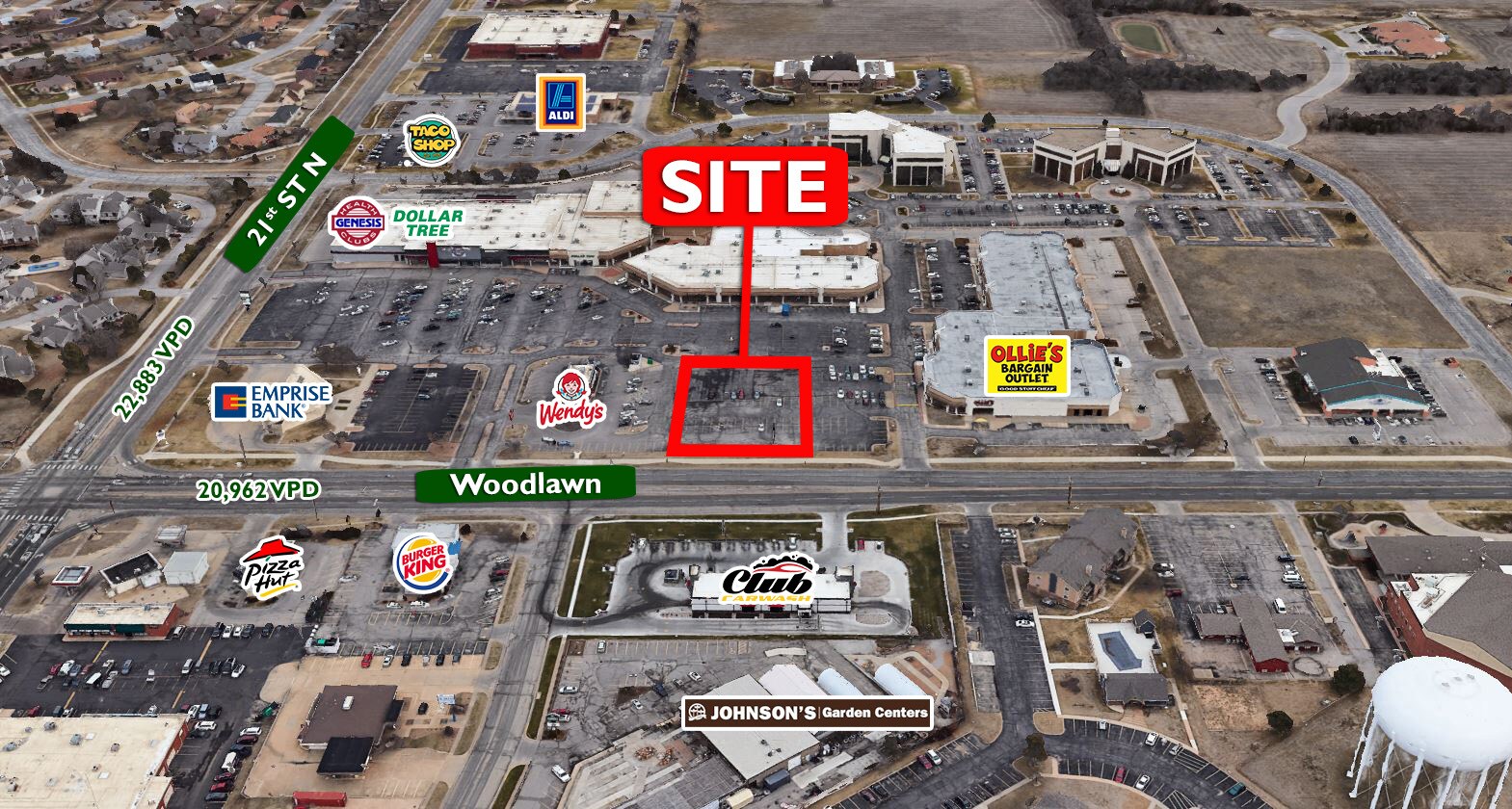 Woodlawn & 21st St, Wichita, KS à louer Photo principale– Image 1 sur 3