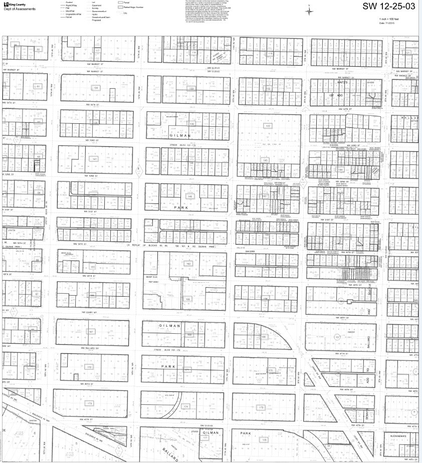 1110-1112 NW 50th St, Seattle, WA à louer Plan cadastral– Image 1 sur 2