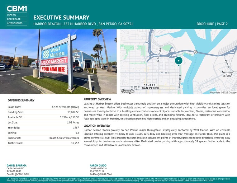 203 N Harbor Blvd, San Pedro, CA à louer - Photo de l’immeuble – Image 2 sur 11