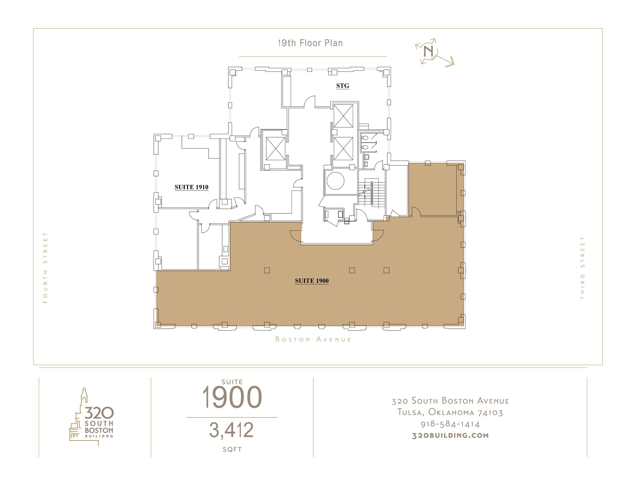 320 S Boston Ave, Tulsa, OK à louer Plan de site– Image 1 sur 1