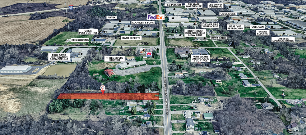 2707 Hillegas Rd, Fort Wayne, IN à vendre - Photo de l’immeuble – Image 3 sur 3