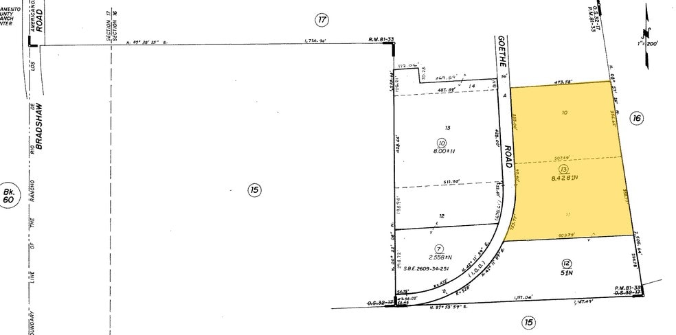 Goethe Rd, Sacramento, CA à vendre - Plan cadastral – Image 2 sur 2