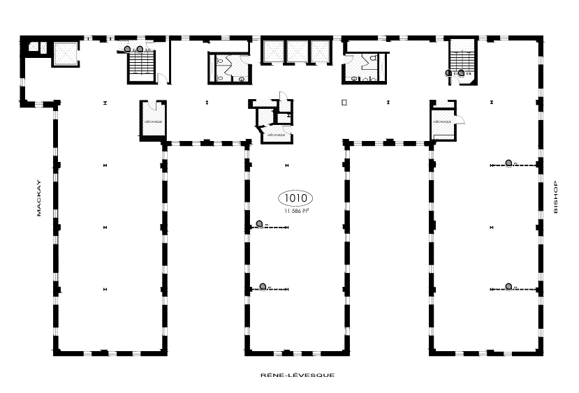 1425 Boul René-Lévesque O, Montréal, QC à louer Plan d’étage– Image 1 sur 1