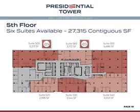 2550 S Clark St, Arlington, VA à louer Plan d’étage– Image 1 sur 1