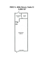 5002 S 40th St, Phoenix, AZ à louer Plan d’étage– Image 1 sur 1