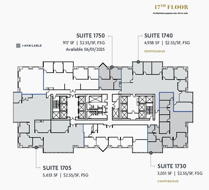 750 B St, San Diego, CA à louer Plan d’étage– Image 1 sur 1