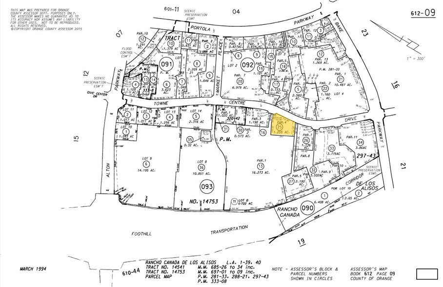 26592 Towne Centre Dr, Foothill Ranch, CA à louer - Plan cadastral – Image 2 sur 3