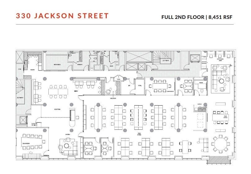 603-615 Battery St, San Francisco, CA à louer Plan d’étage– Image 1 sur 1