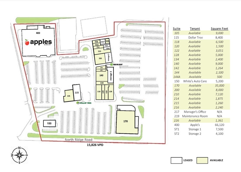 400 Sheffield Ctr, Lorain, OH à louer - Plan de site – Image 2 sur 2