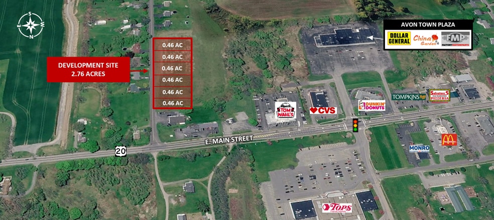 76 Pole Bridge rd, Avon, NY à vendre - Aérien – Image 2 sur 3