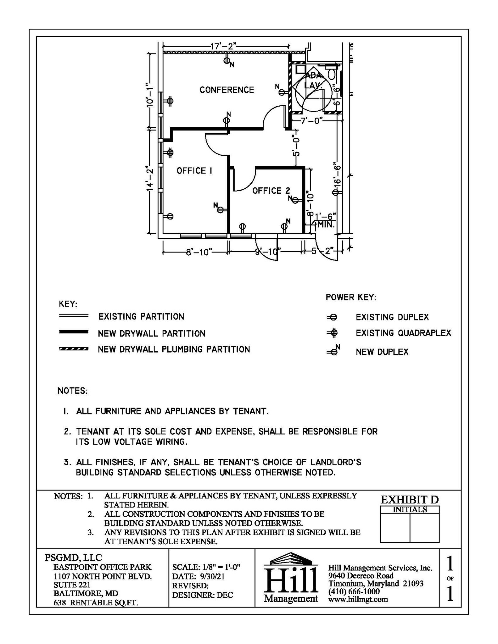 1107 N Point Blvd, Baltimore, MD à louer Plan d’étage– Image 1 sur 1