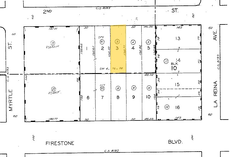 8130 2nd St, Downey, CA à louer - Plan cadastral – Image 2 sur 6