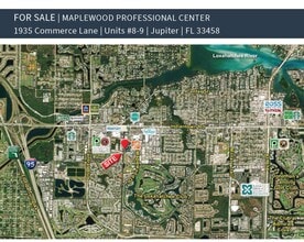 1935 Commerce Ln, Jupiter, FL - VUE AÉRIENNE vue de carte