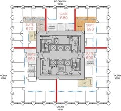 620 Newport Center Dr, Newport Beach, CA à louer Plan d’étage– Image 1 sur 1