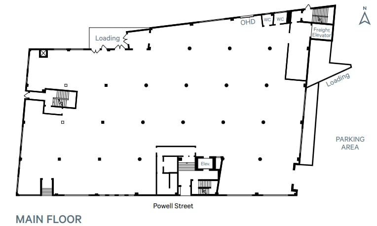 1305-1315 Powell St, Vancouver, BC à louer Plan d’étage– Image 1 sur 2