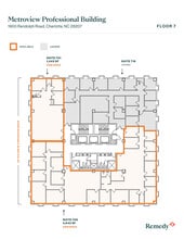 1900 Randolph Rd, Charlotte, NC à louer Plan d’étage– Image 2 sur 2
