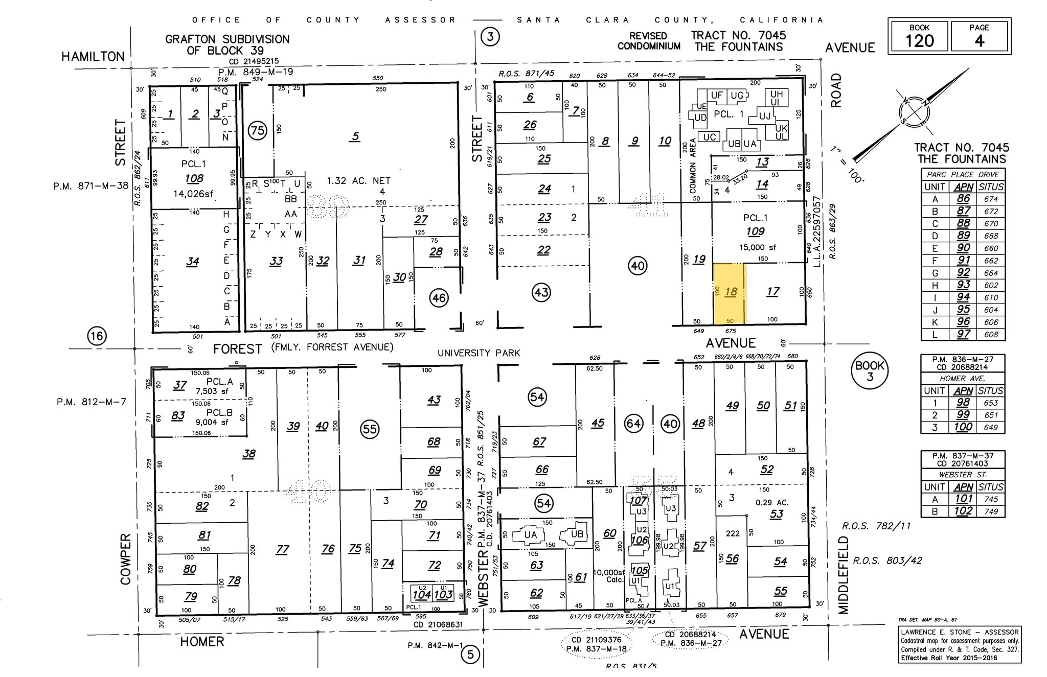 655-675 Forest Ave, Palo Alto, CA à vendre Plan cadastral– Image 1 sur 16