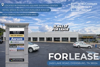 Plus de détails pour 2650 Lake Rd, Dyersburg, TN - Local commercial à louer