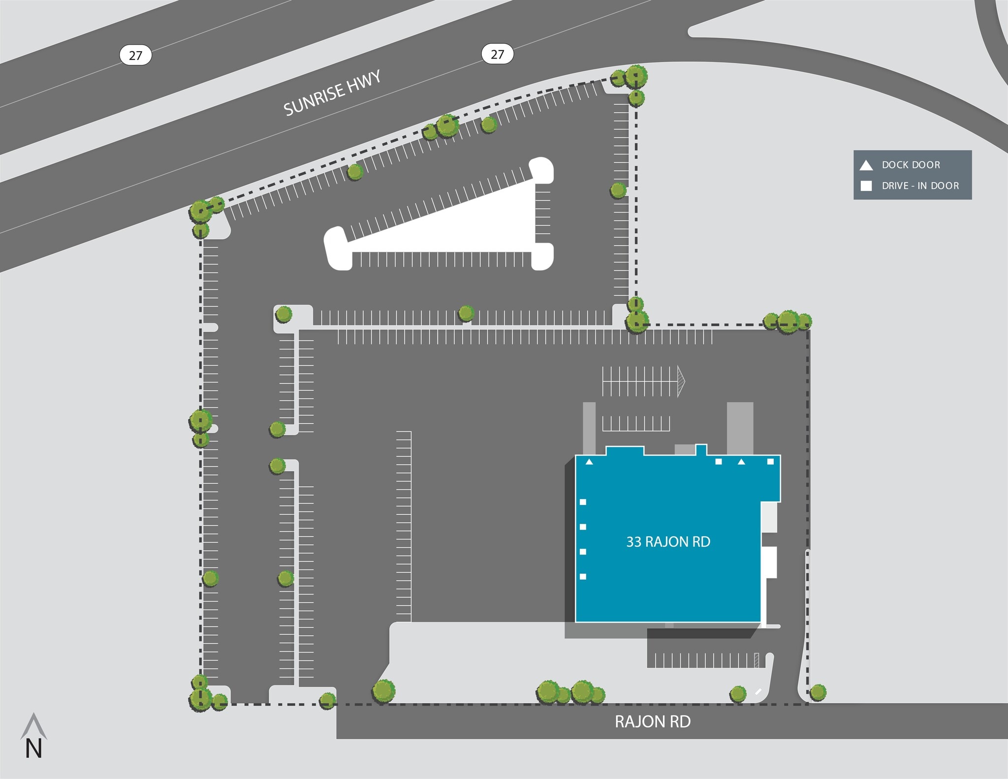33 Rajon Rd, Bayport, NY à louer Plan de site– Image 1 sur 2
