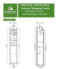 570 Shelburne Rd, South Burlington, VT à louer Plan d’étage– Image 1 sur 1