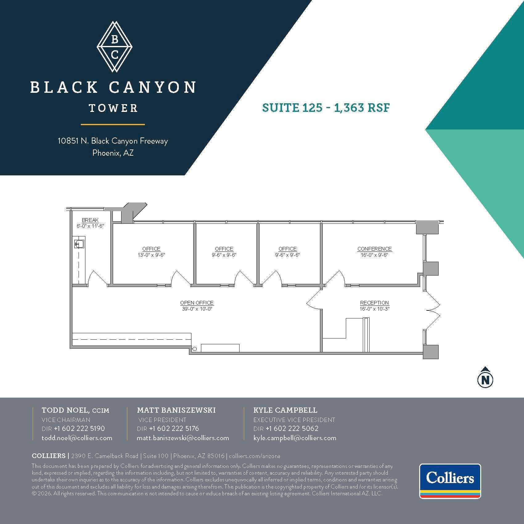 10851 N Black Canyon Hwy, Phoenix, AZ à louer Plan d’étage– Image 1 sur 1