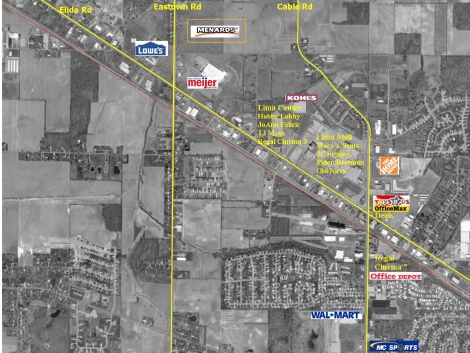 2134-2200 Allentown Rd, Lima, OH à louer - Aérien – Image 2 sur 8