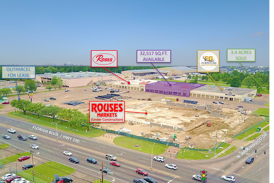 5905 Florida Blvd, Baton Rouge, LA à louer - Photo de la construction – Image 1 sur 5