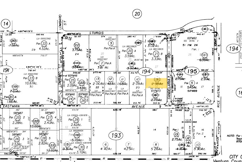 351 Candelaria, Oxnard, CA à louer - Plan cadastral – Image 3 sur 4