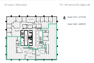 715 5 Av SW, Calgary, AB à louer Plan d’étage– Image 1 sur 1
