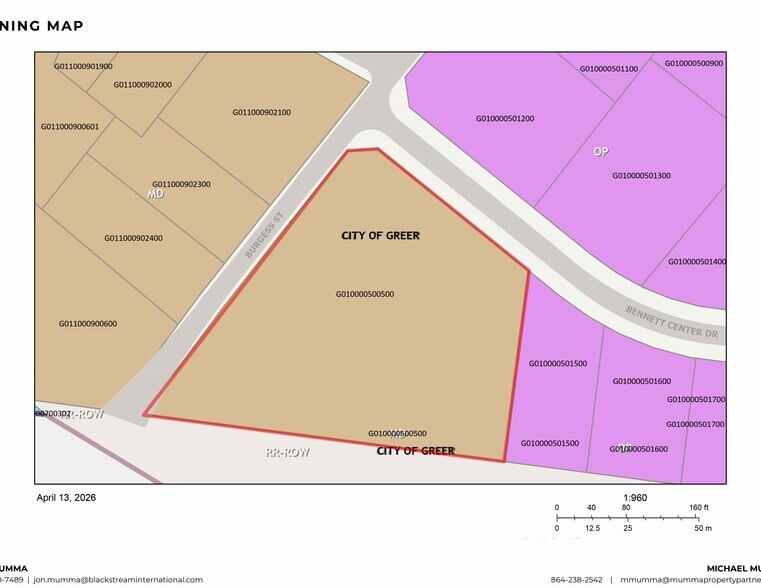 Bennett Center Dr, Greer, SC à vendre - Plan cadastral – Image 3 sur 6