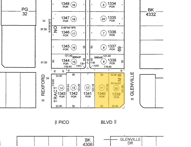 9301-9311 W Pico Blvd, Los Angeles, CA à louer - Plan cadastral – Image 3 sur 19