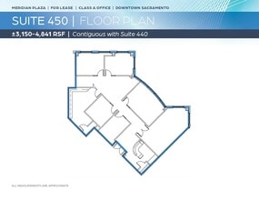 1415 L St, Sacramento, CA à louer Plan d’étage– Image 1 sur 2