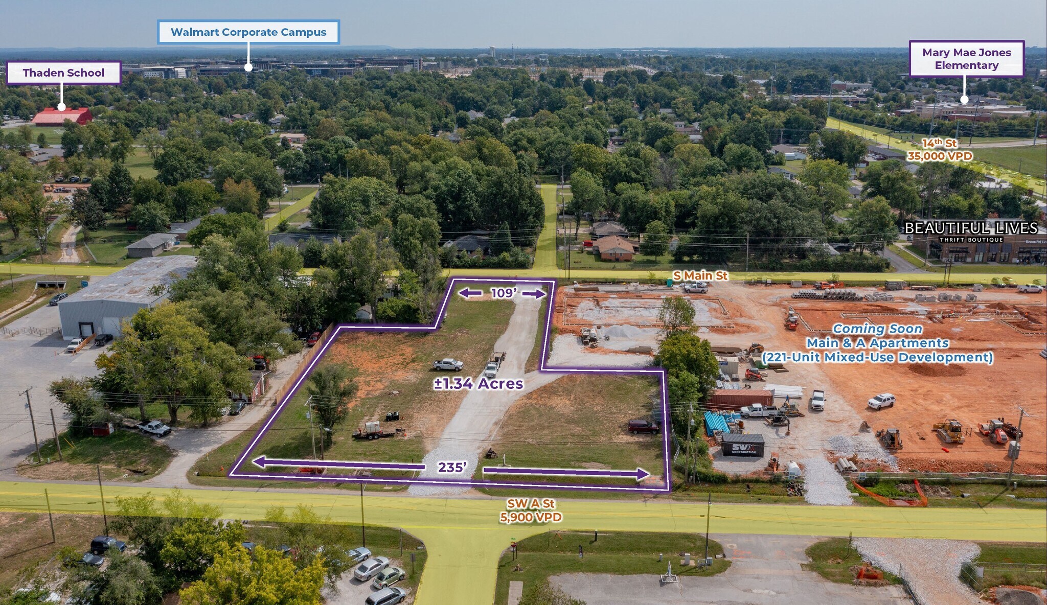 1111 SW A St, Bentonville, AR à vendre Photo principale– Image 1 sur 4