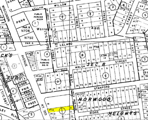 6807 Wisconsin Ave, Chevy Chase, MD à louer - Plan cadastral – Image 3 sur 4