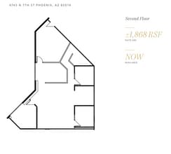 4745 N 7th St, Phoenix, AZ à louer Plan d’étage– Image 1 sur 1