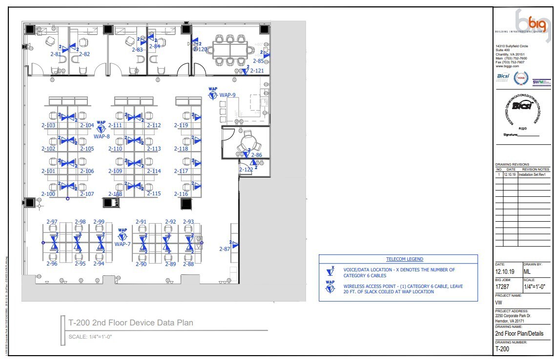 2250 Corporate Park Dr, Herndon, VA à louer Plan d’étage– Image 1 sur 1