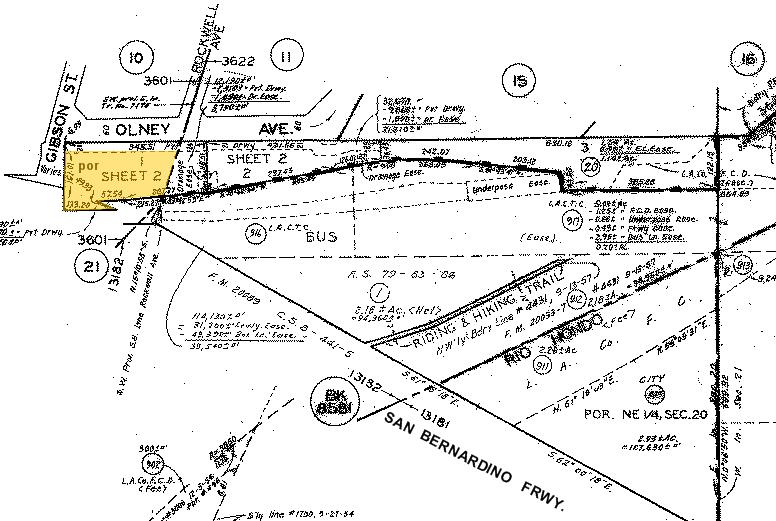 10160 Olney St, El Monte, CA à vendre - Plan cadastral – Image 3 sur 5