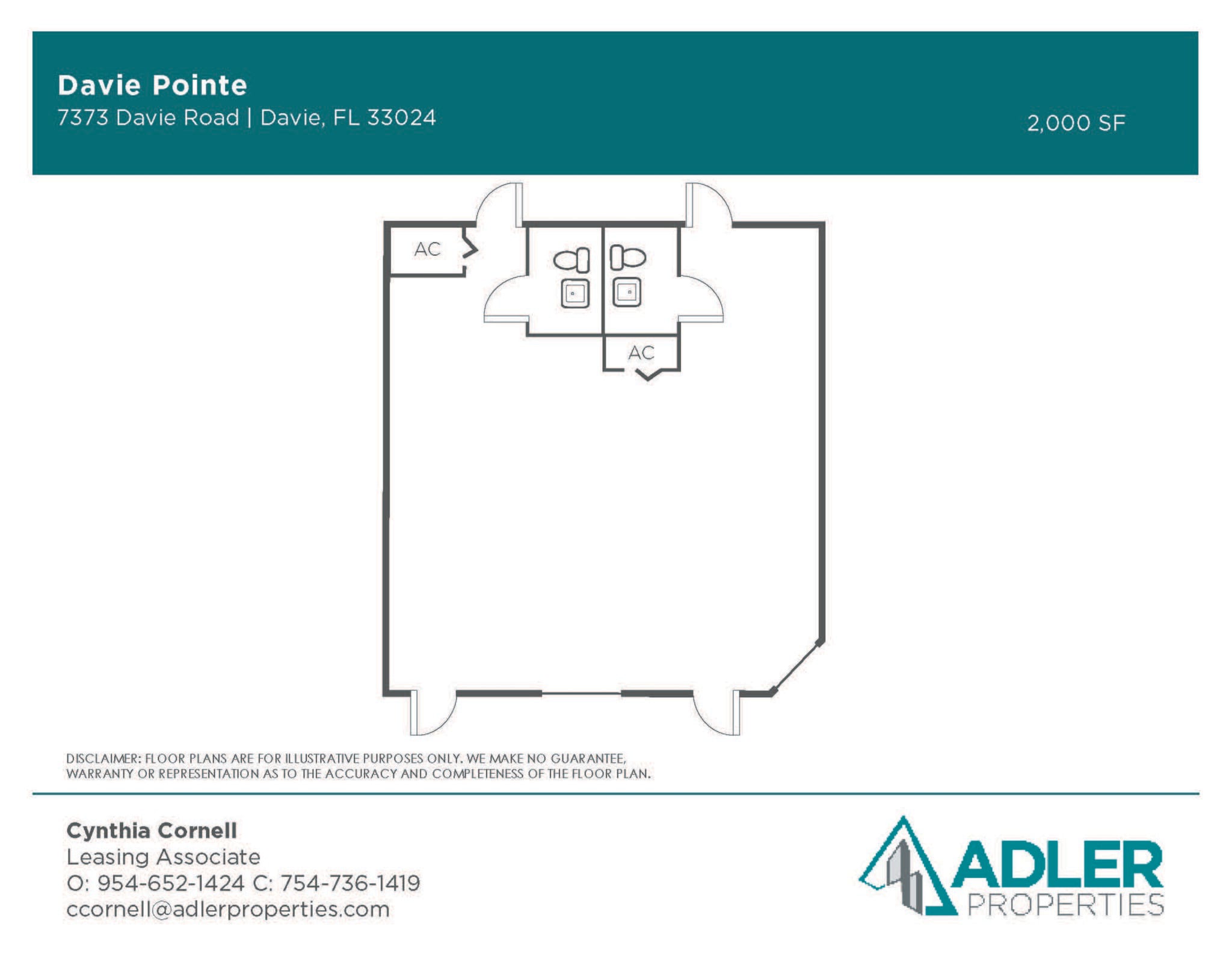 7331-7399 Davie Road Ext, Hollywood, FL à louer Plan d’étage– Image 1 sur 9
