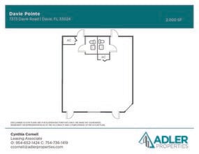7331-7399 Davie Road Ext, Hollywood, FL à louer Plan d’étage– Image 1 sur 9