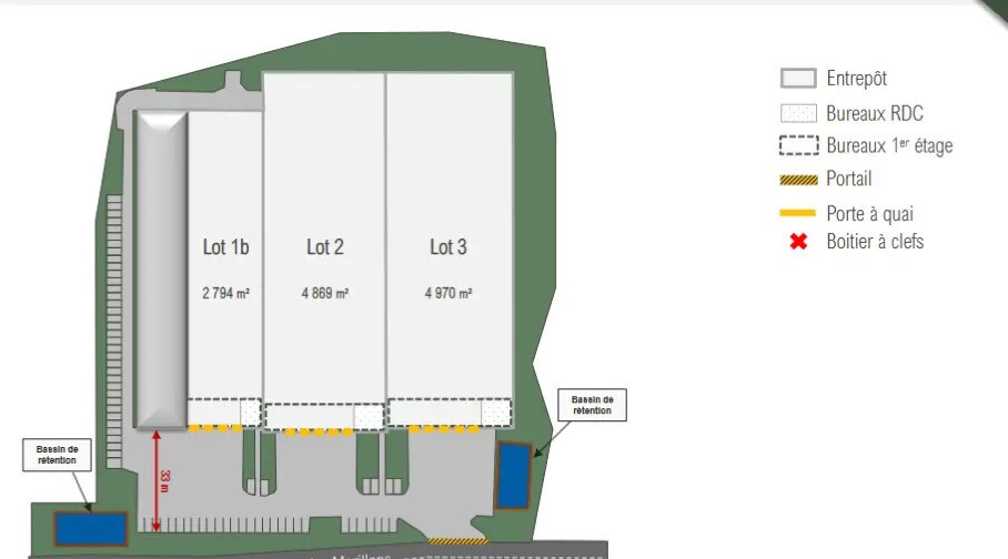 Industriel/Logistique dans Garges-lès-Gonesse à louer - Plan d’étage – Image 2 sur 2